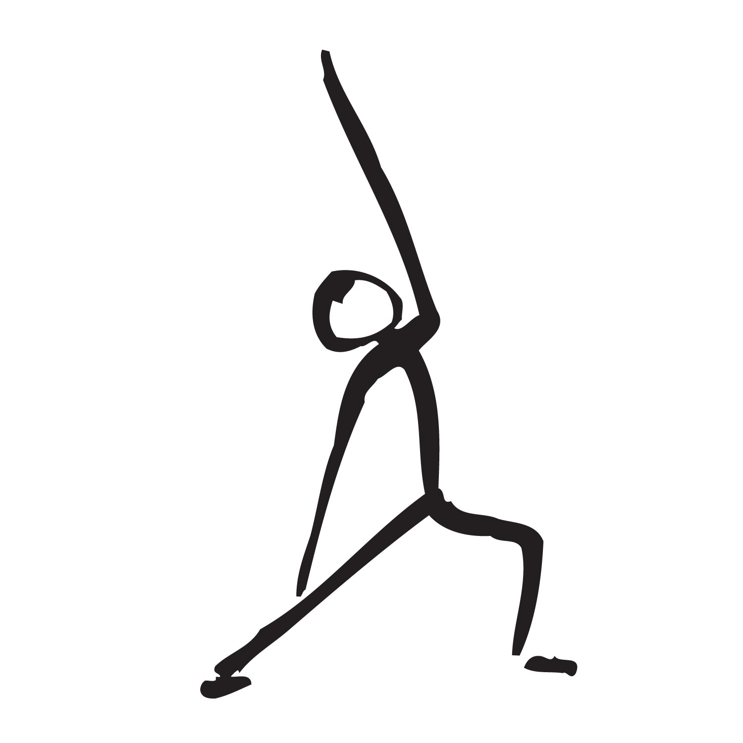 reverse-virabhadrasana-2-pl stick figure drawing of exalted warrior pose